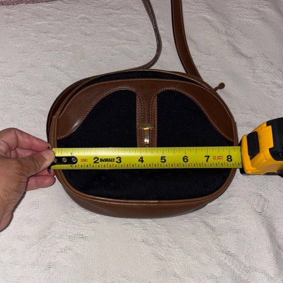 Vintage Beautiful Elegant Canvas & Leather Crossbody by Tiffany & Co. - Picture 7 of 12